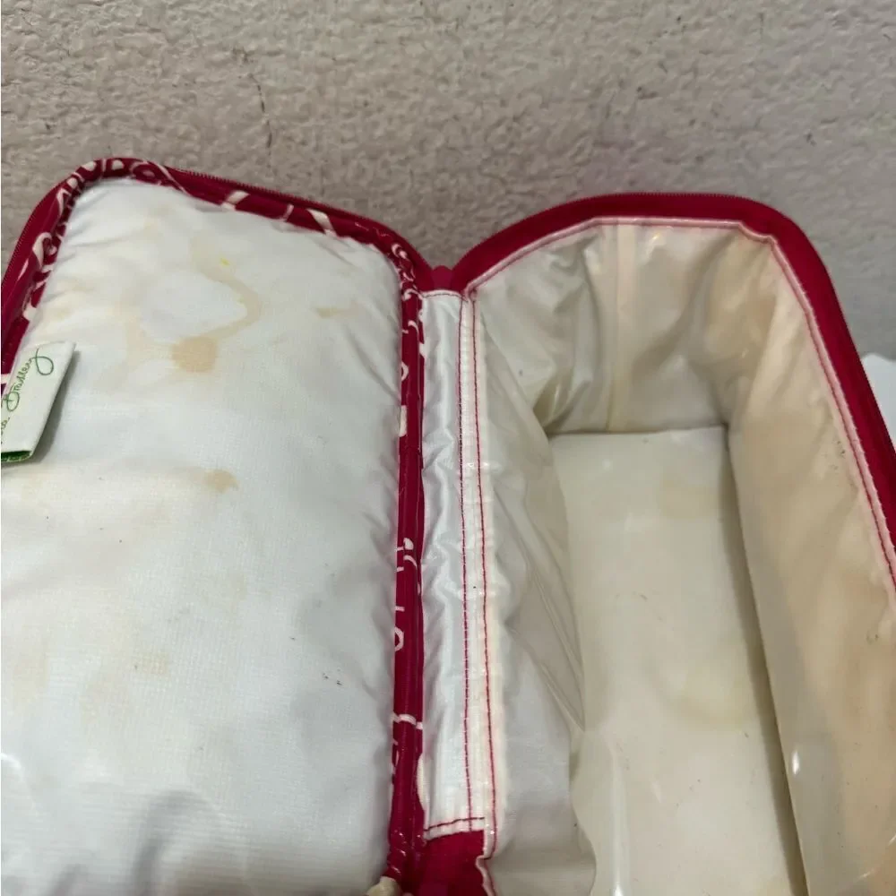 Vera Bradley twirly bird retired pattern make up case lunch box